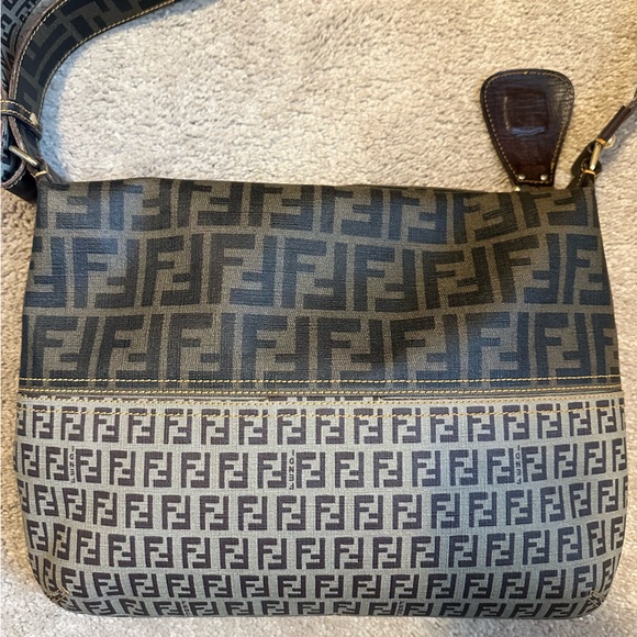 Fendi zip coated canvas bag - Picture 2 of 8